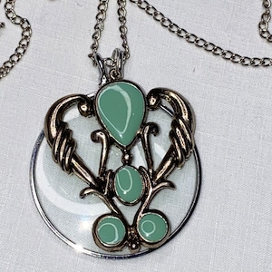 Upcycled Magnifier Necklace with Pendant