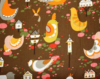 SALE - Willow Wren in Chocolate by Alexander Henry - 1 Yard