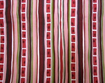 SALE - Alexander Henry - Anjou Stripes in Pink - 1 yard