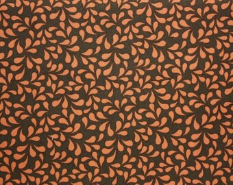 SALE - Flourish Petals in Orange by Studio E - 1 Yard