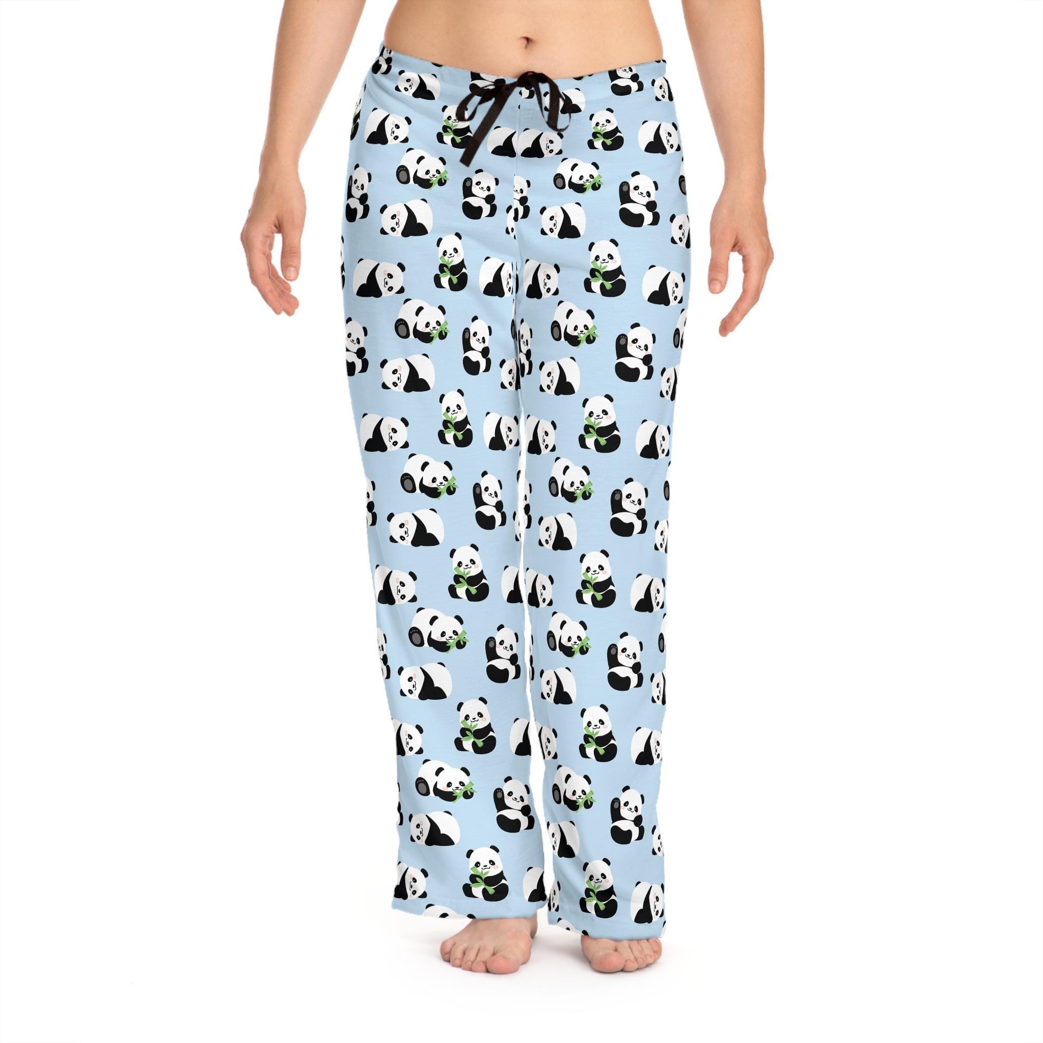 Panda Pajama Pants: Women's Cozy Sleepwear, Panda Lover Gift