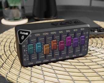 Altavoz Bluetooth estéreo retro de los 80 con ecualizador / Altavoz inalámbrico portátil