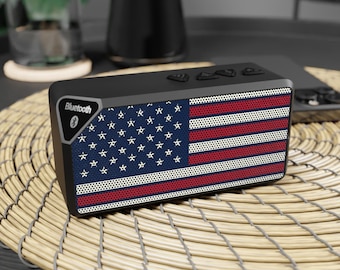 American Flag Bluetooth Speaker | Patriotic USA Stars Stripes