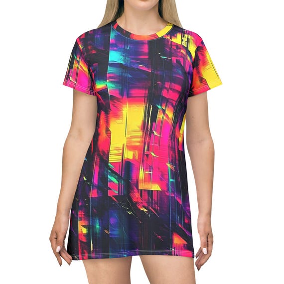 neon t shirt dress Nishijin Neon T-shirt Dress, S