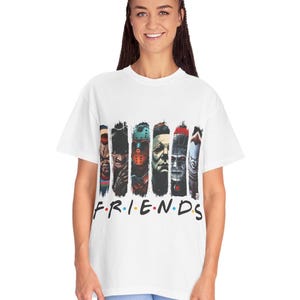 Horror Movie Friends T-Shirt: Spooky Halloween Film Tee