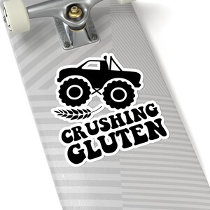 Gluten-Free Humor Sticker: Celiac Quote Laptop Decal