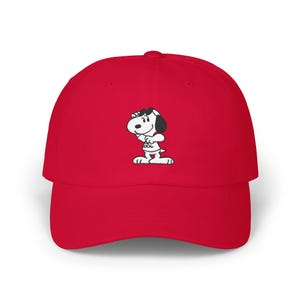 Classic Dad Cap with Cartoon Dog Design, Dad Hat, Casual Cap, Gift for Dads, Summer Hat, Cap for Dog Lovers, Family Outing Accessory