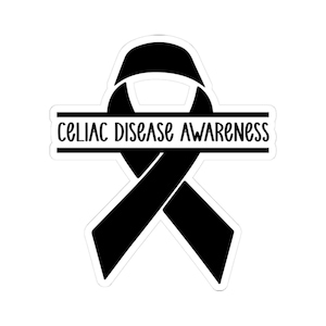 Celiac Awareness Stickers: Glossy Vinyl Support Decals
