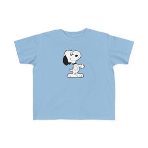 Toddler's Classic Dog Cartoon Tee, Kids Graphic Tee, Cartoon Character Shirt, Cute Toddler Outfit, Fun Playdate Apparel