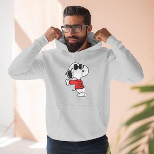 Sudadera con capucha de tres paneles: polar acogedor con diseño de dibujos animados, ideal para uso informal, regalos y para relajarse en casa.