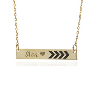 1D Zayn Harry Louis Niall Liam Payne Silver Tatto Name Bar Necklace | liam payne tattoo | liam payne jewelry | liam payne arrow necklace