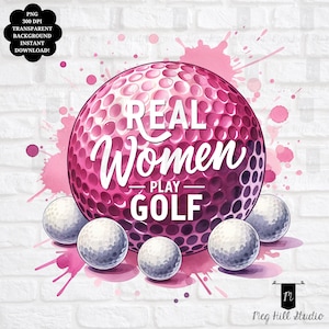 Mulheres engraçadas de golfe PNG | Design de sublimação de mulheres reais jogando golfe | Presente de golfe para meninas | Presente para ela PNG | Design de POD esportivo | Download digital