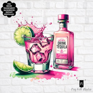 Sparen Sie Wasser Drink Tequila PNG | Lustige Tequila Sublimation png | Mein Tequila | Trendy Tequila | Rosa Getränk | Print on Demand | SOFORTIGER DOWNLOAD