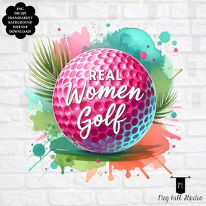 Mulheres engraçadas de golfe PNG | Design de sublimação de mulheres reais jogando golfe | Presente de golfe para meninas | Presente para ela PNG | Design de POD esportivo | Download digital