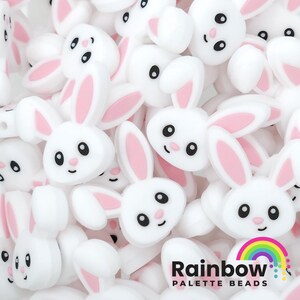 Cute Bunny Exclusive Silicone Focal Beads