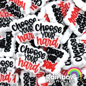 Choose Your Hard Exclusive Silicone Focal Beads