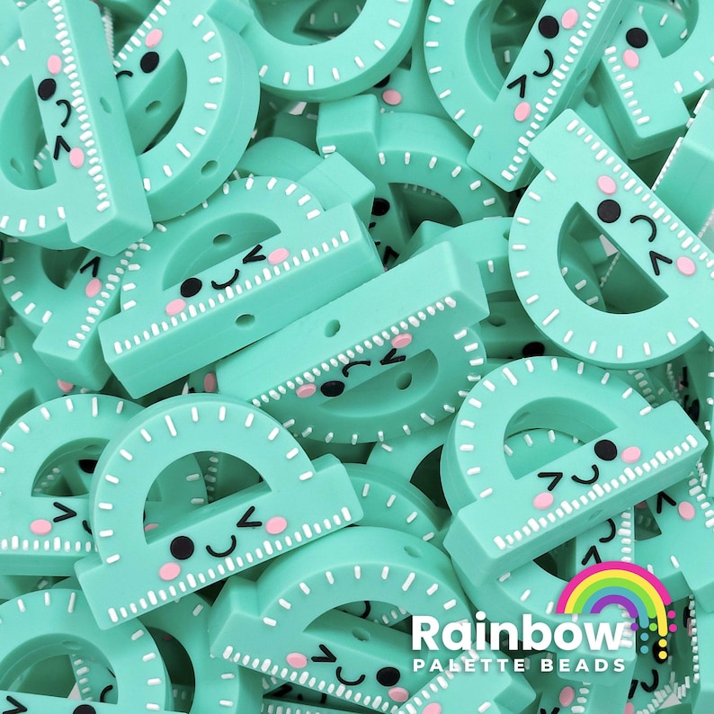 Cute Protractor Ruler Exclusive Math Silicone Focal Beads - Etsy