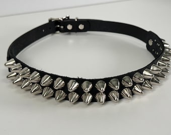 Studded Leather Hat Band: UK77 Punk Goth Style