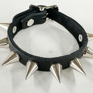 Cone Spike Cuff Buckle Punk Rock Goth Bracelet