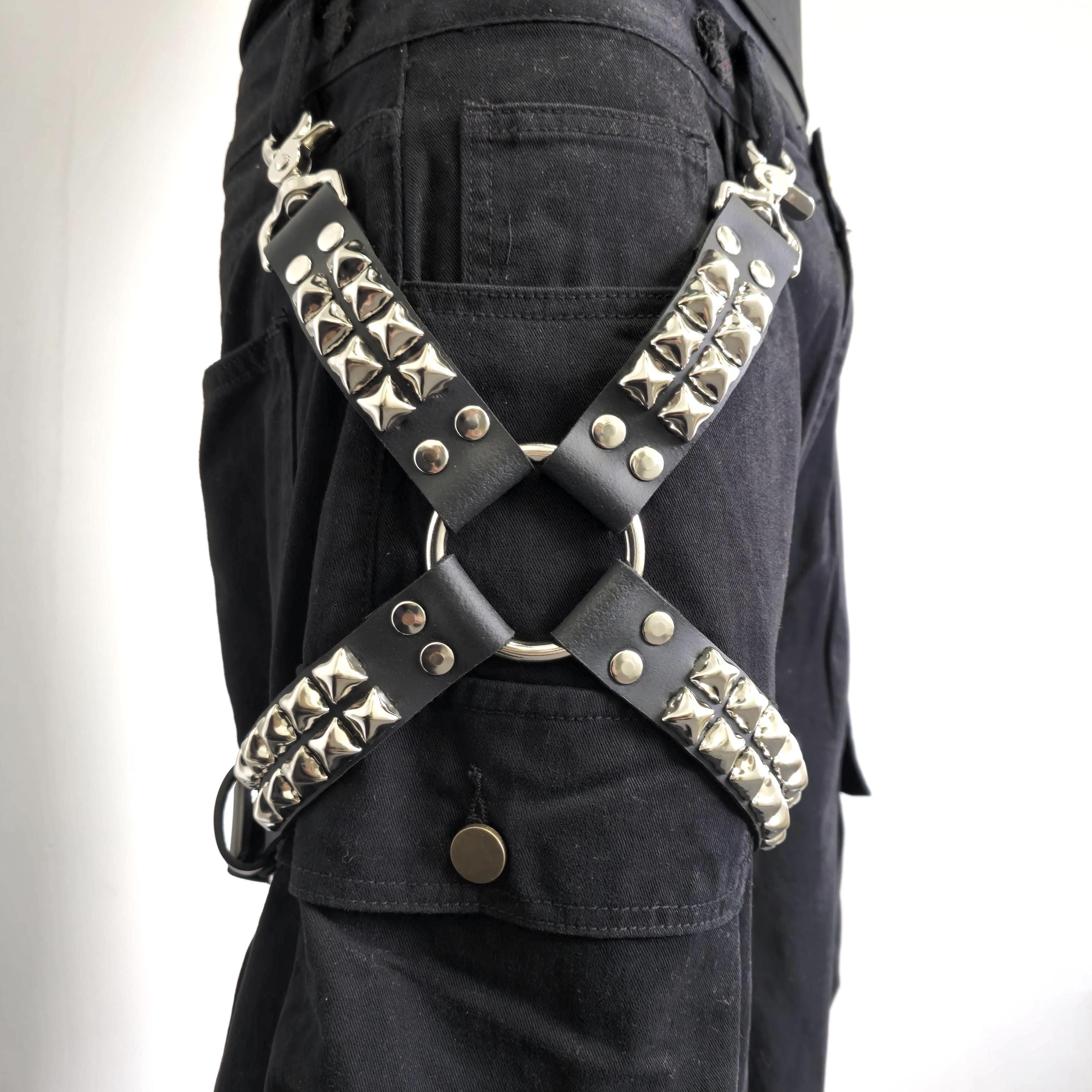 Leather Garter Punk Garter Belt - Etsy