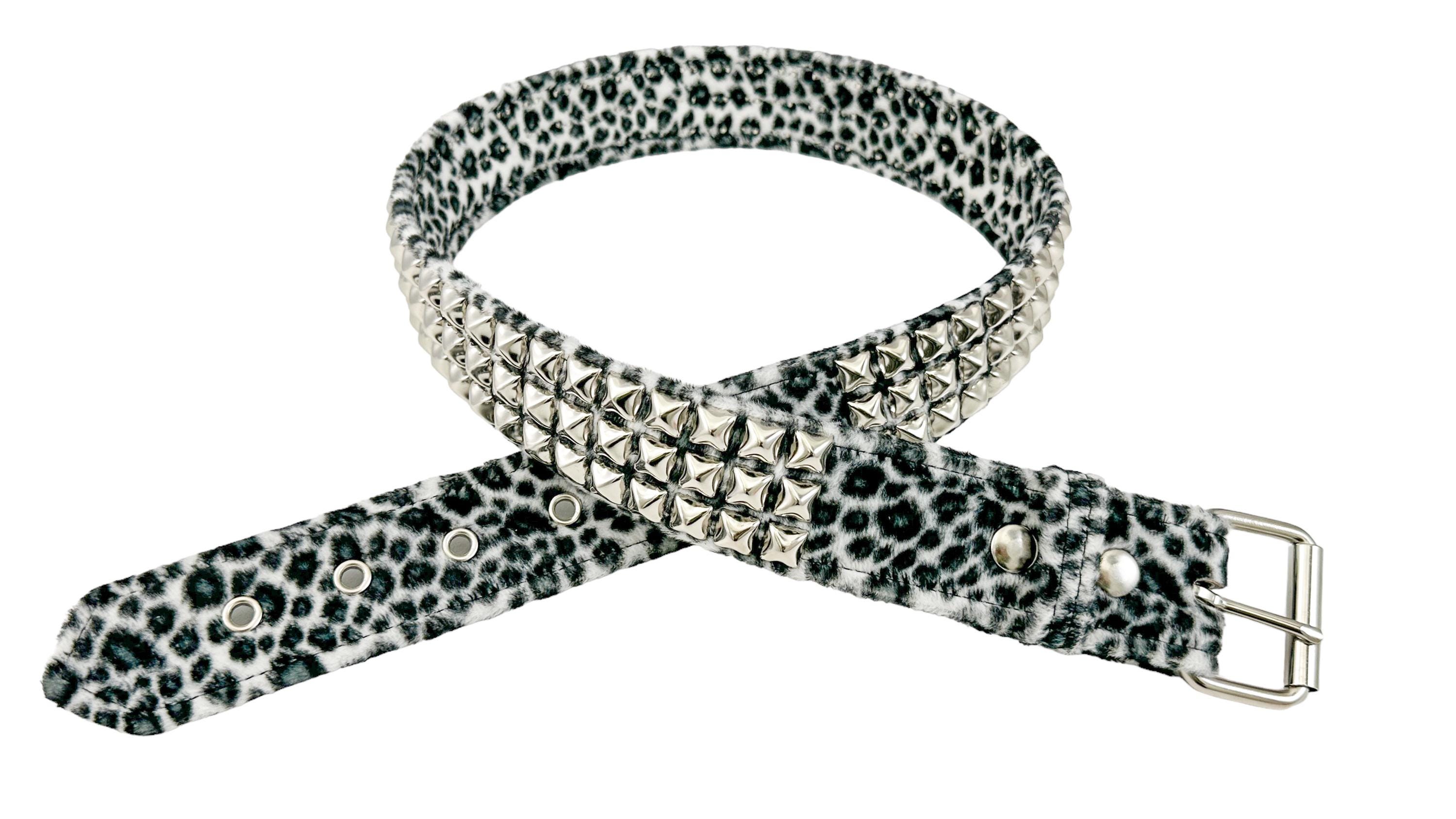 Worth New York Black And White Leopard Print Genuine Leather Belt Size Small Genuine Leopard Belt - Etsy main image 2