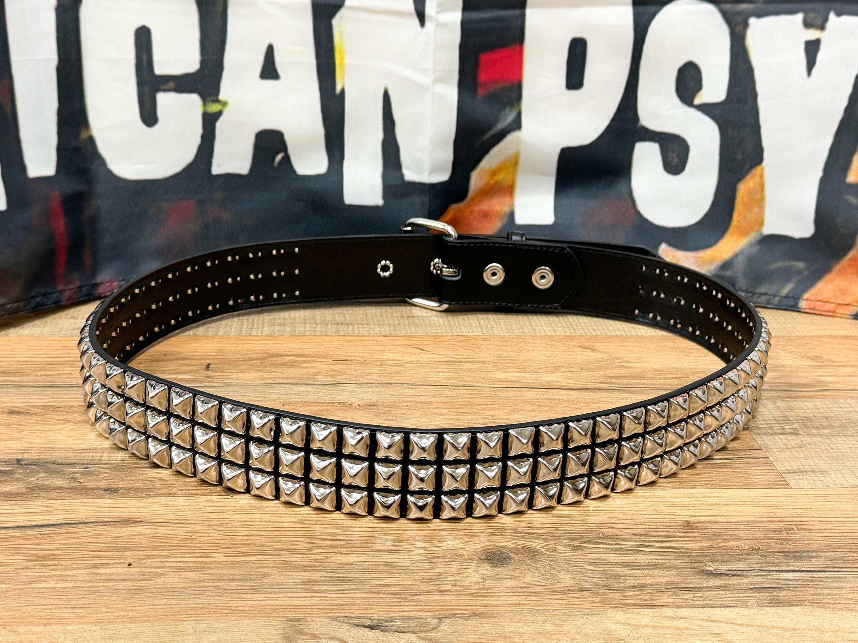 Ceinture cloutée punk 2025