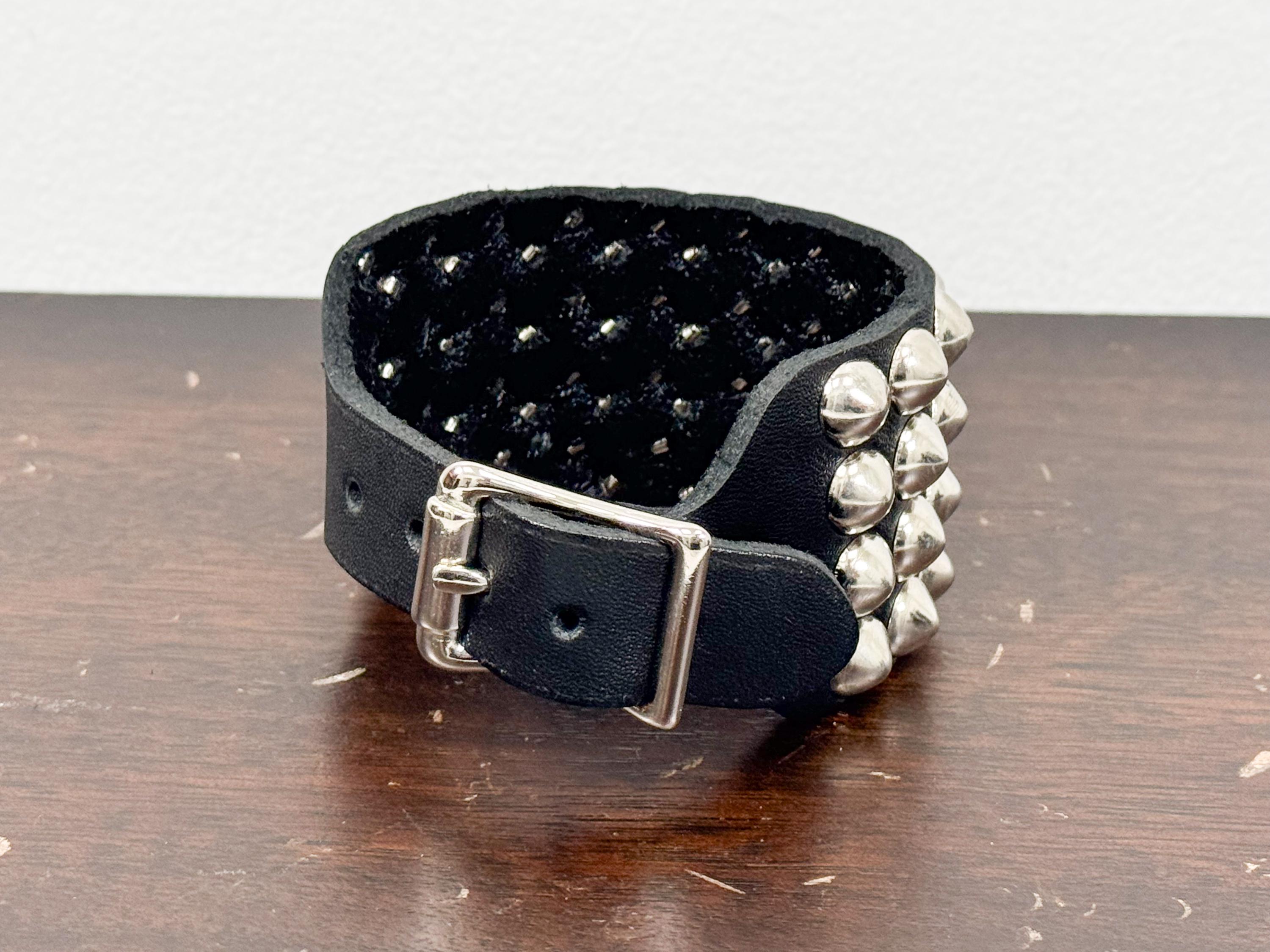 Conical Studded Leather Cuff: Goth Punk Bracelet - Etsy