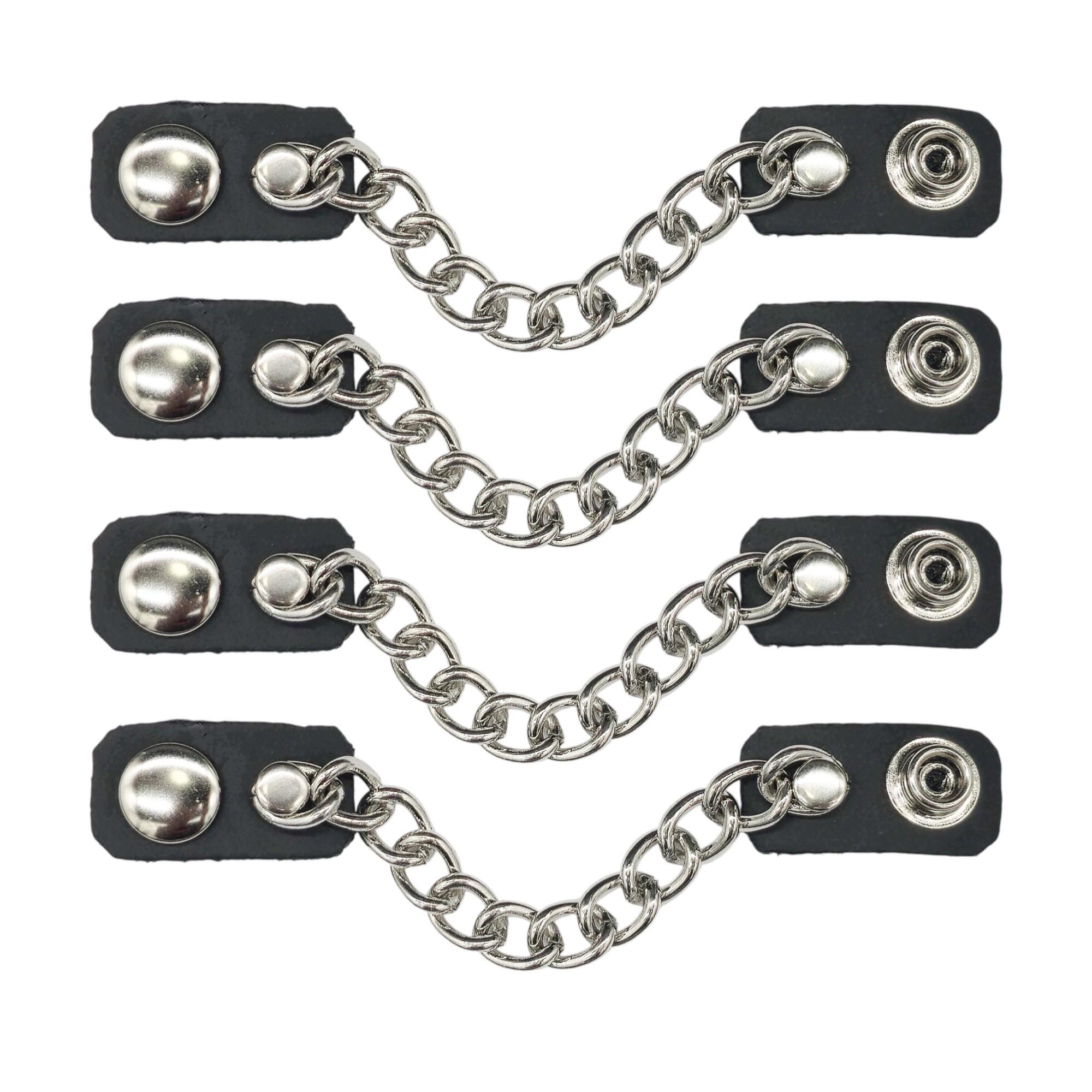 Vest Extender 4" Bullet Shell 2 Row Regular Chain Bikers Vest