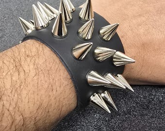 【Order】 \"tripleld\" \"spike bracelet\" goth Amazon.com: 3 Pcs Studded Black Spiked Emo Punk Gothic Spike