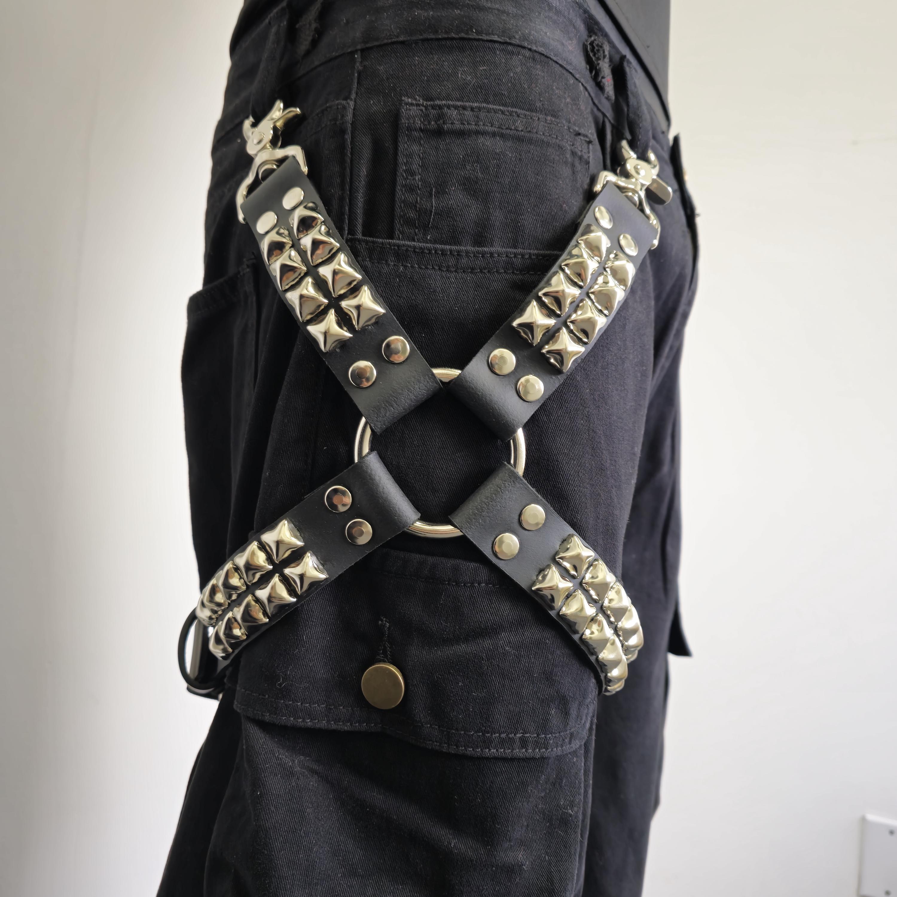 Black Studded Fringe Belt - Etsy