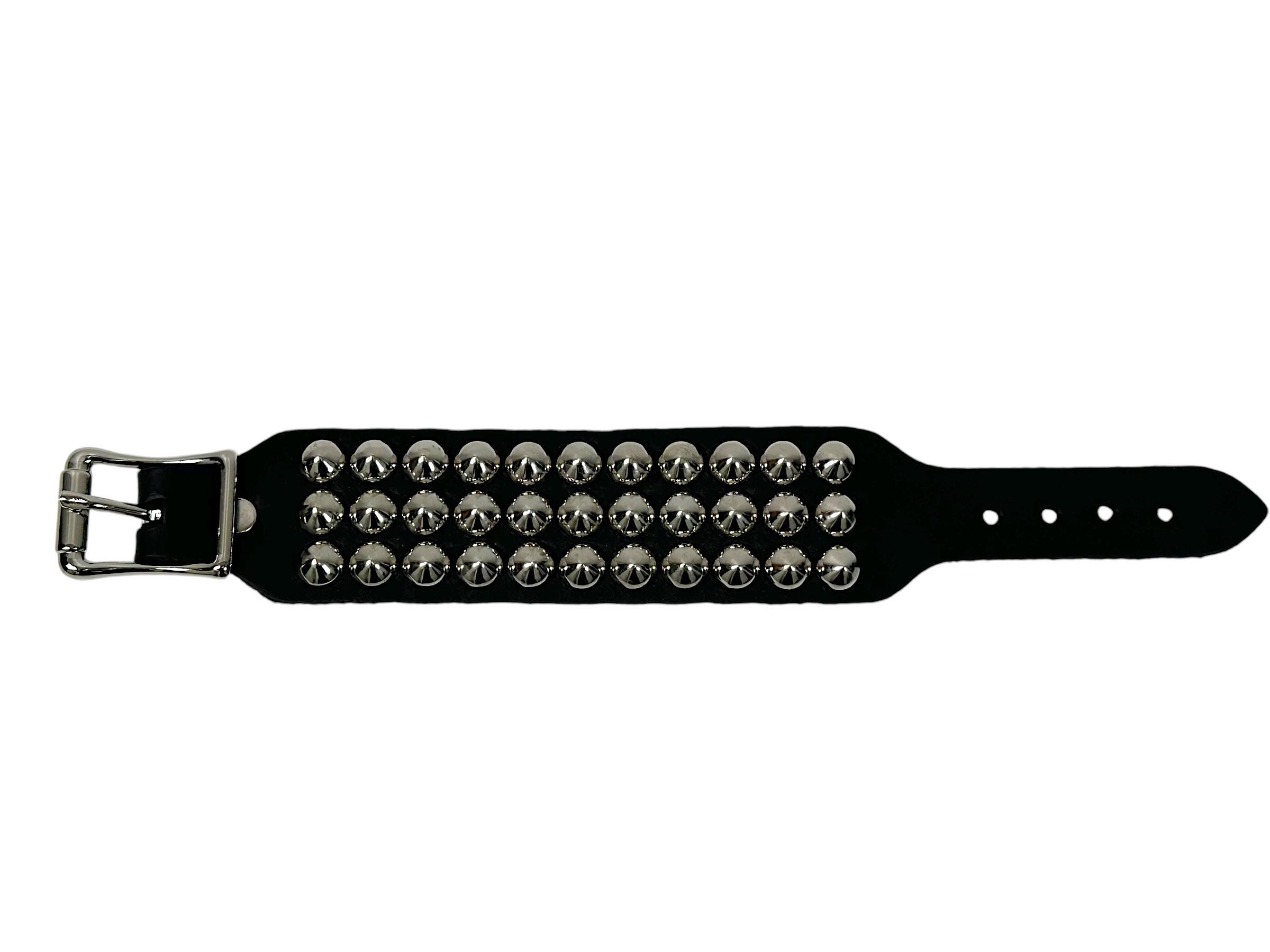 Conical Studded Leather Cuff: Goth Punk Bracelet - Etsy
