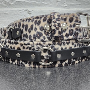 Leather Animal Print Belt - Etsy display picture 3
