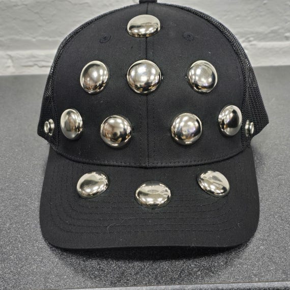 Black Hat with Silver Studs Amazon.com: SYAYA Men Women Punk Hedgehog Rock Hip Hop  main image 3