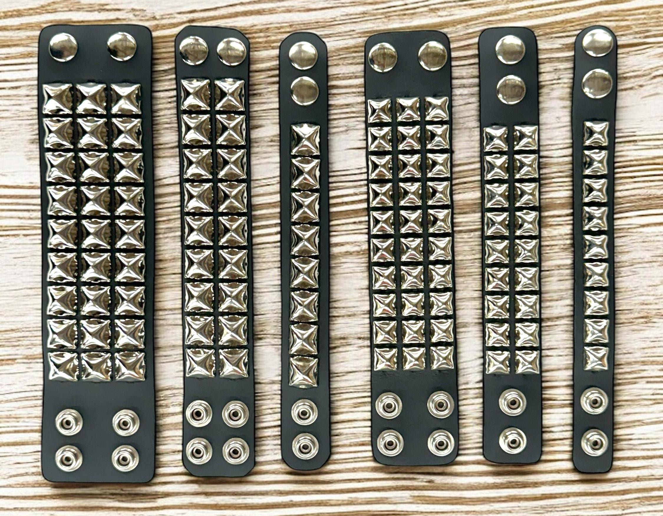 Punk Rock Studded Wrist Band - Etsy Punk Rock Studded Wrist Band - Etsy