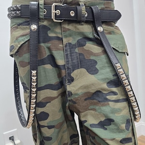 Nitad läderhängsele: Punk Goth Rocker Harness