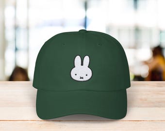 Embroidered Miffy Hat - Cute Miffy Cap - Classic Dad Cap Style - Embroidery Miffy - Miffy Merch - Gift For Miffy Lover - Miffy