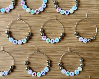Last Disco Wine Glass Charms - Disco Themed Party Decor