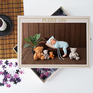 Personalisiertes Puzzle, großes Puzzle für Senioren Erwachsene, Puzzles für ältere Menschen, benutzerdefiniertes Puzzle von Fotopaaren, Vatertagsgeschenk,