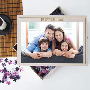 Personalisiertes Puzzle, großes Stück Puzzle für Senioren Erwachsene, Puzzles für ältere Menschen, benutzerdefiniertes Puzzle von Fotopaaren, Vatertagsgeschenk