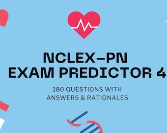 NCLEX-PN Practice Exam: 180 Questions & Rationales (Instant Download)