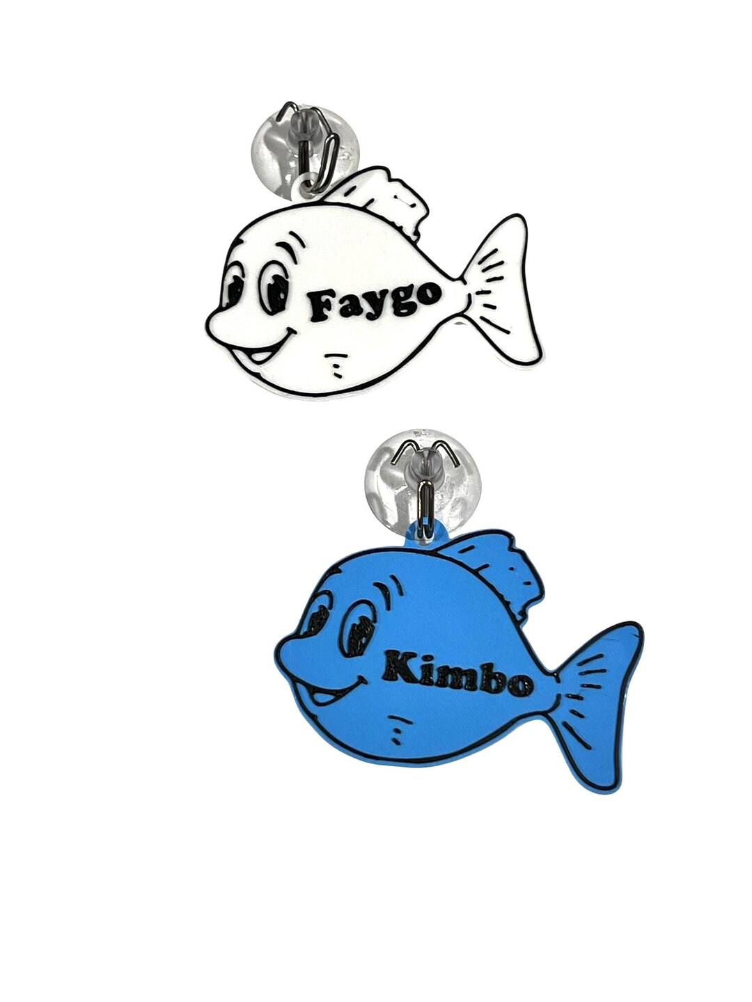 Custom Fish Tank Name Tag – 3D Printed Aquarium Nameplate With Suction ...