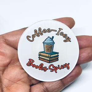 Bogg Bag Compatible Coffee Icey Books Spicy bag tag,bag charm,acrylic bag tag,beach bag tag,pool bag charm, bag tag, Easter bag tag