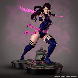 Psylocke (X-Men) 3D Printed Figure