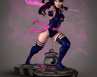 Psylocke (X-Men) 3D Printed Figure