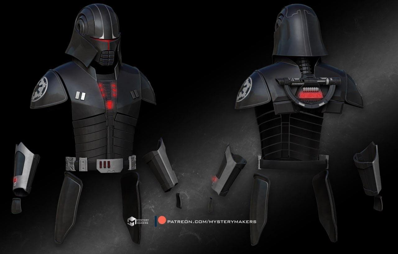 Inquisitor Starkiller Armor 3D Printed Cosplay With LED Installed - Etsy