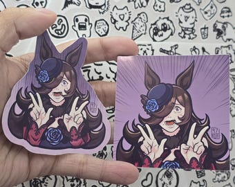 Double Peace - Umamusume Pretty Derby Rice Shower Vinyl Sticker