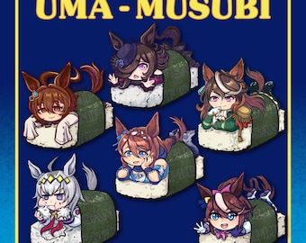 Umamusume - Umamusubi Spring Shakers and Pins - 97Riff Series 1 - Rice Shower, Tokai Teio, Rudolf, Super Creek, Oguri Cap, Agnes Tachyon