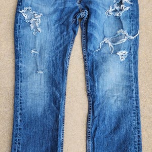 Vintage Custom Distressed Levi’s Jeans | One-of-a-Kind Ripped Denim