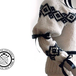 Jumper Knitting PATTERN, Nienna Amandil, PDF DOWNLOAD image 3