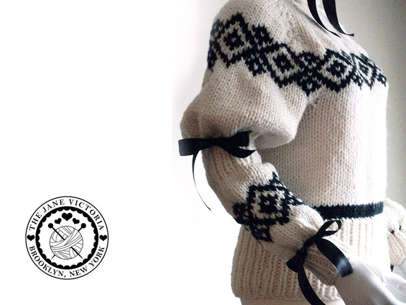 Jumper Knitting PATTERN, Nienna Amandil, PDF DOWNLOAD image 3